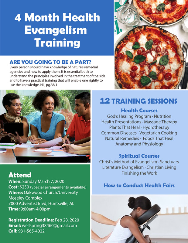 2020 Health Evangelism Training Sessions